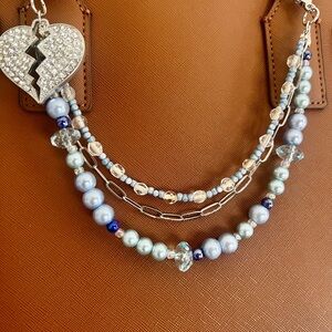 Heart Pendant Bag Chain